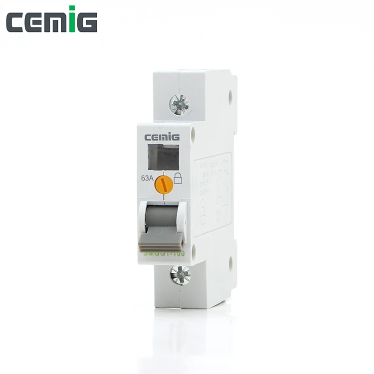 Cemig миниатюрный автоматический выключатель MCB SMGG1-100/1P AC230/400V 50/60Hz 32A 63A 80A 100A |