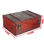 Mayitr Большая деревянная коробка, декоративный замок для ювелирных изделий чехол, сундук ручной работы, контейнер для хранения безделушек для домашнего творчества