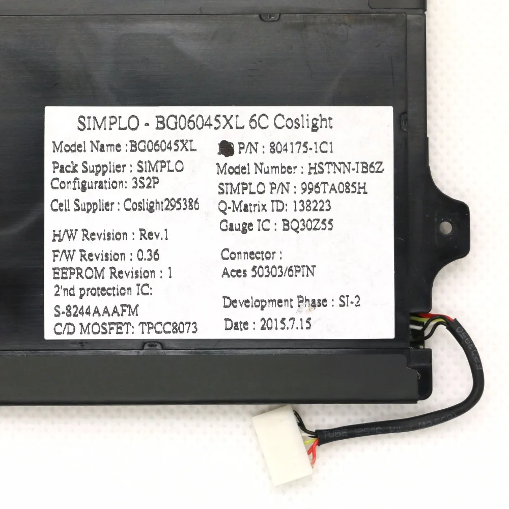 Аккумуляторы для ноутбуков HP EliteBook Folio 11 4 G3 100% оригинал 1040 в 45 Вт/ч BG06XL компьютеров