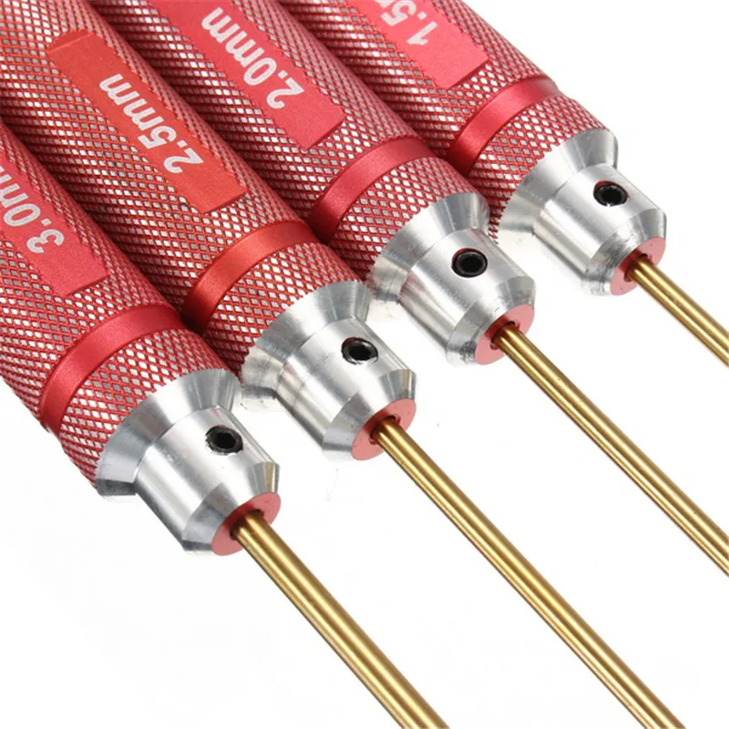 4Pcs AZLRC ONERC Hex Driver HSS titanium H1.5/H2.0/H2.5/H3 Tool Set Red For RC Drones FPV Quadcopter Installation Repair DIY | Игрушки и