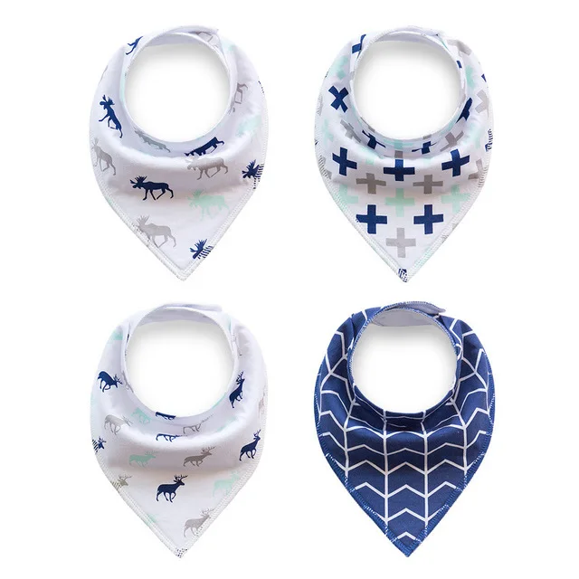 D45 Elinfant, 4 шт./лот, детские нагрудники для мальчиков и девочек, Слюнявчики, бандана, детский нагрудник бандана, Детские Водонепроницаемые Слюнявчики - Цвет: D45