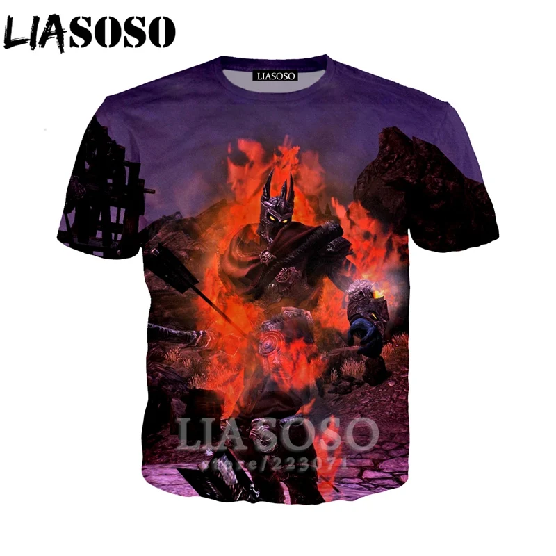 LIASOSO Летний Новый Модный свитшот для мужчин и женщин с 3D принтом персонаж аниме