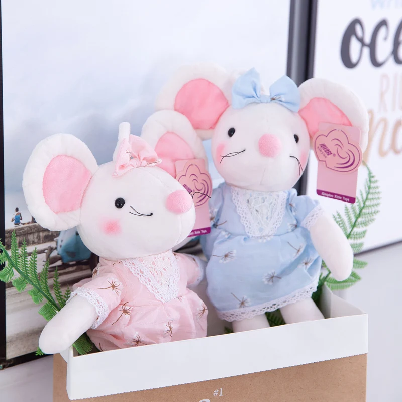 1 шт. милая плюшевая игрушка в виде мыши одежда юбка мышь чучело кукла каваи