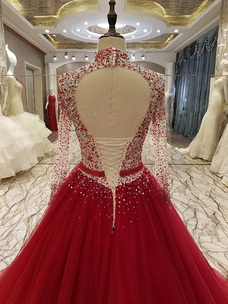 LS88976 вечернее платье корсет назад бисером Линия длинное на продажу abendkleider lang real