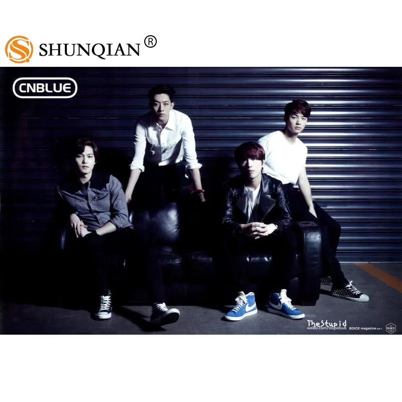Новое поступление Шелковый постер KPOP CNBLUE с индивидуальным принтом модный