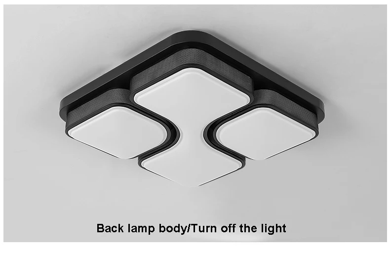 Черный/белый современный LED Потолочные светильники для Гостиная Спальня AC110V 220 В внутреннего освещения потолочного светильника Luminaria Teto