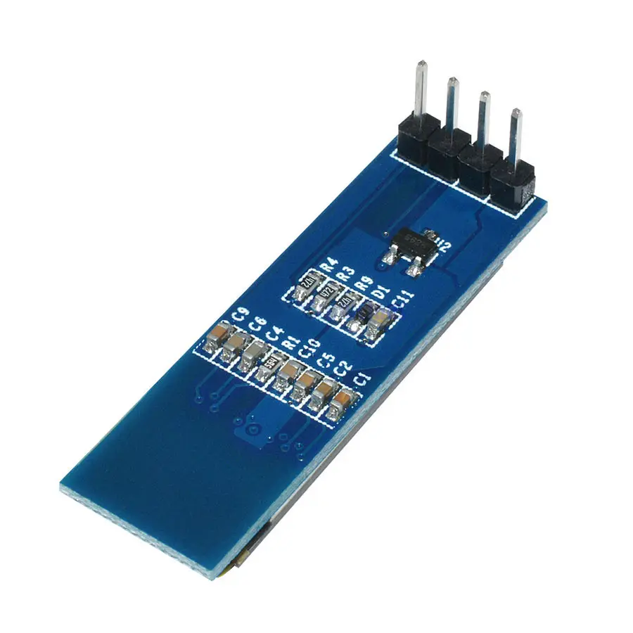 0 91 дюймов 128x32 IIC I2C синий OLED ЖК-дисплей DIY модуль SSD1306 Драйвер IC DC 3 В 5 для Arduino PIC |