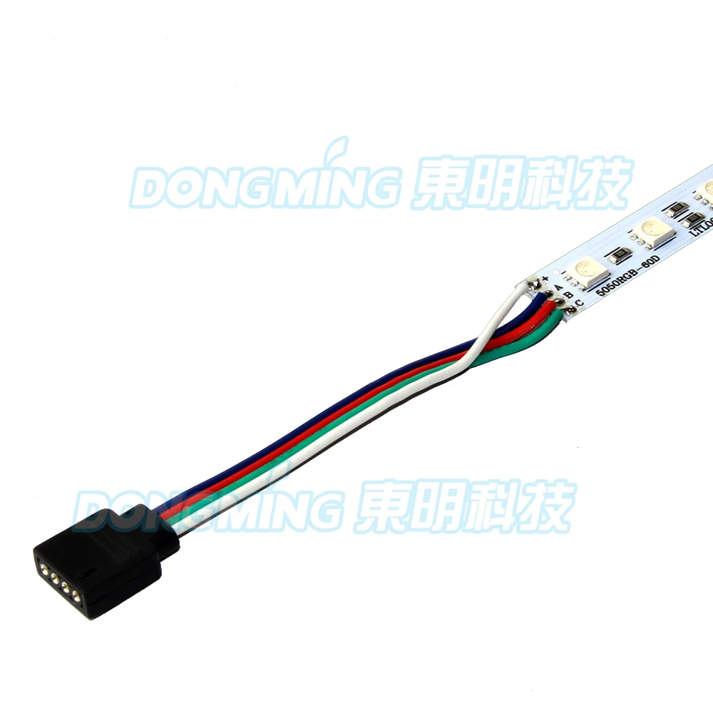 10 шт. SMD 5050 0 5 М RGB Светодиодная панель без водонепроницаемого U алюминиевого