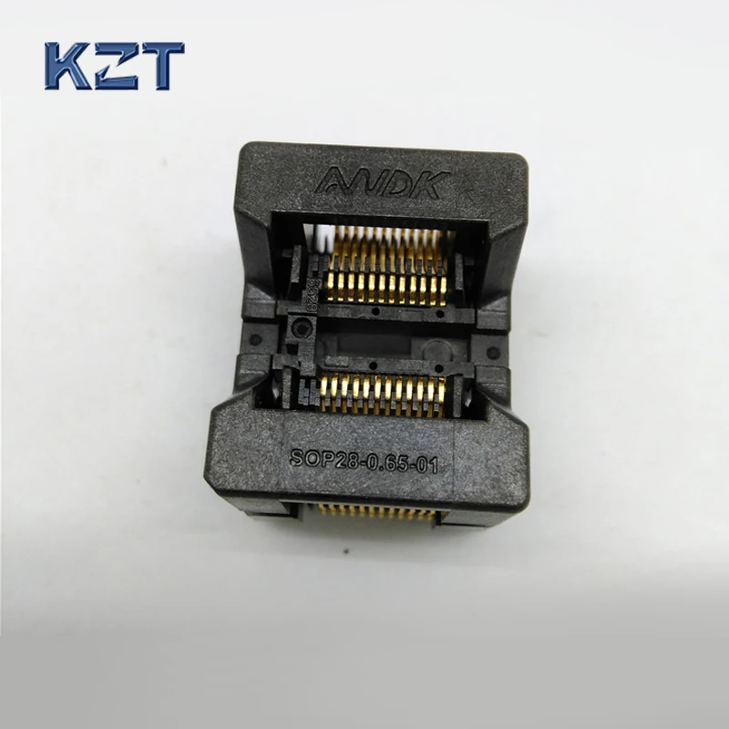 

SSOP24 IC Test Socket OTS-28-0.65-01 TSSOP24 SOP24 Burn in Socket Programmer Adapter Conversion Block Connector