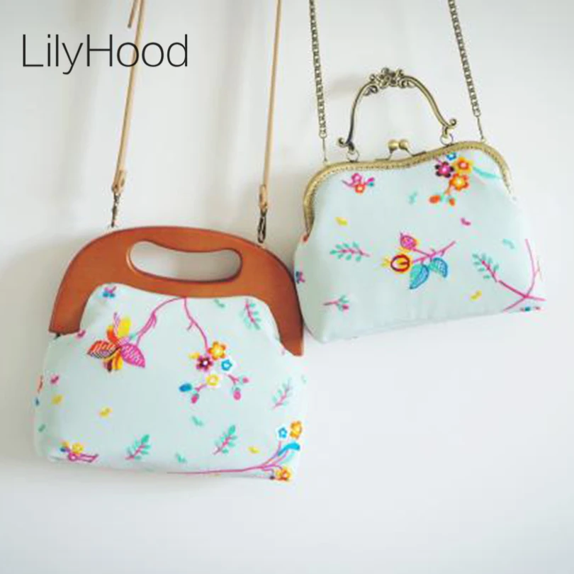 Сумка на плечо LilyHood ручная работа 2017 вышивка вуаль летняя простая для свадьбы в