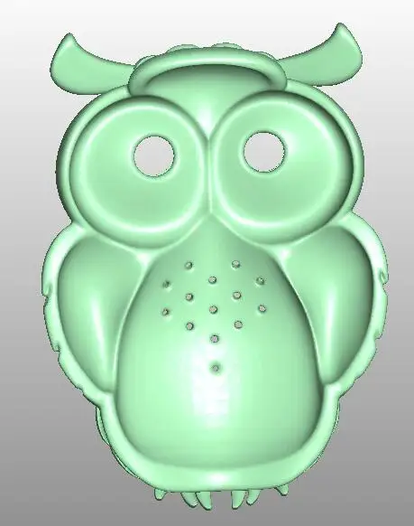 Фрезерный станок с ЧПУ рисунком совы рельефная модель для резьбы STL 3D artcam type 3