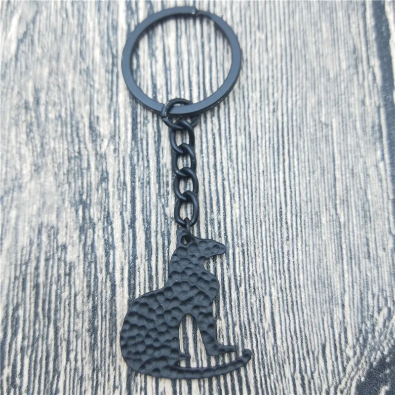 Новинка цепочка для ключей с изображением египетского кота модный брелок женщин