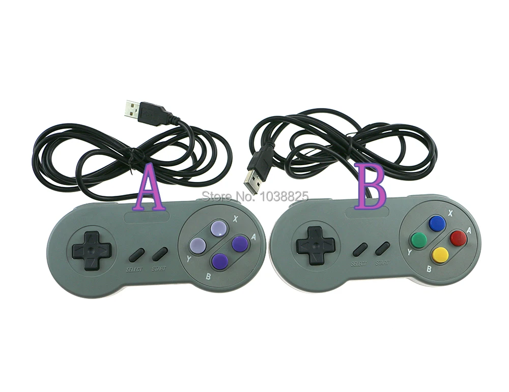 10 шт./лот USB контроллер игровой джойстик геймпад для Nintendo SNES коврик Windows PC MAC
