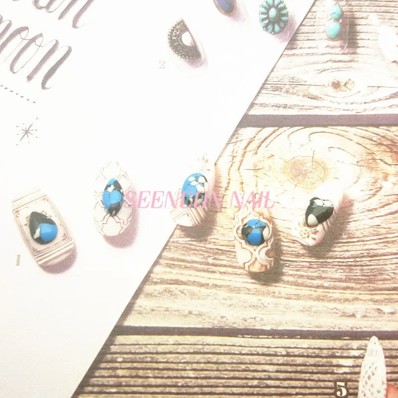 Модные подвески в японском стиле для дизайна ногтей искусственные камни ретро 20