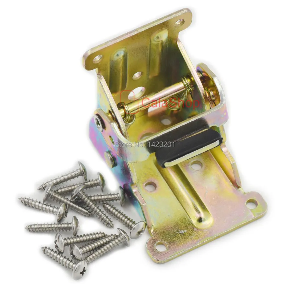 2 шт./лот стальной складной замок раздвижной стол кровать ноги кронштейн винтовая