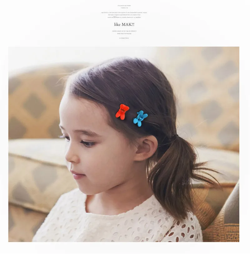 

5PCS/LOT Girls Cute Candy Color Rabbit Hair Claws Children Lovely Hair Clips Hairpins Fashion Hair Accessories for Girls Kids