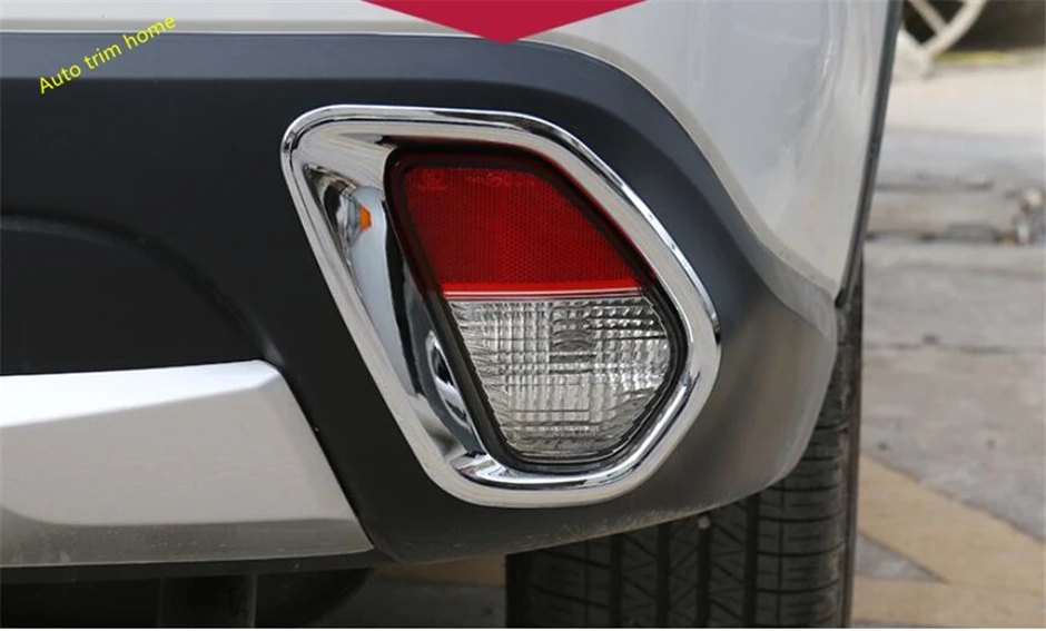 

Lapetus Chrome Rear Tail Fog Lights Lamps Frame Cover Trim 2 Pcs Fit For Mitsubishi Outlander 2015 2016 2017 Auto Accessories