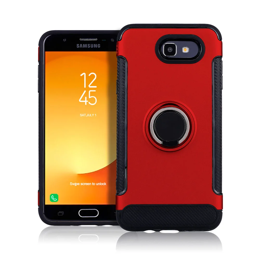2в1 бронированный чехол с магнитным кольцом и кронштейном для Samsung Galaxy J3 Emerge/J3