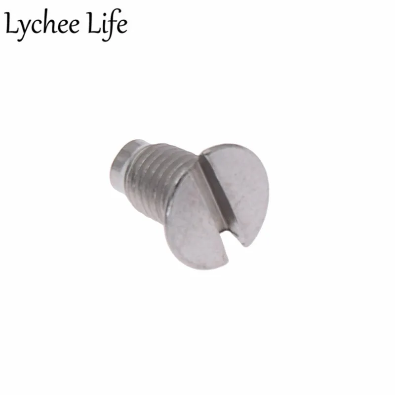 Lychee Life 10 шт. промышленные винты игольчатая пластина из нержавеющей стали швейная машина детали DIY ручной работы завод Швейные аксессуары