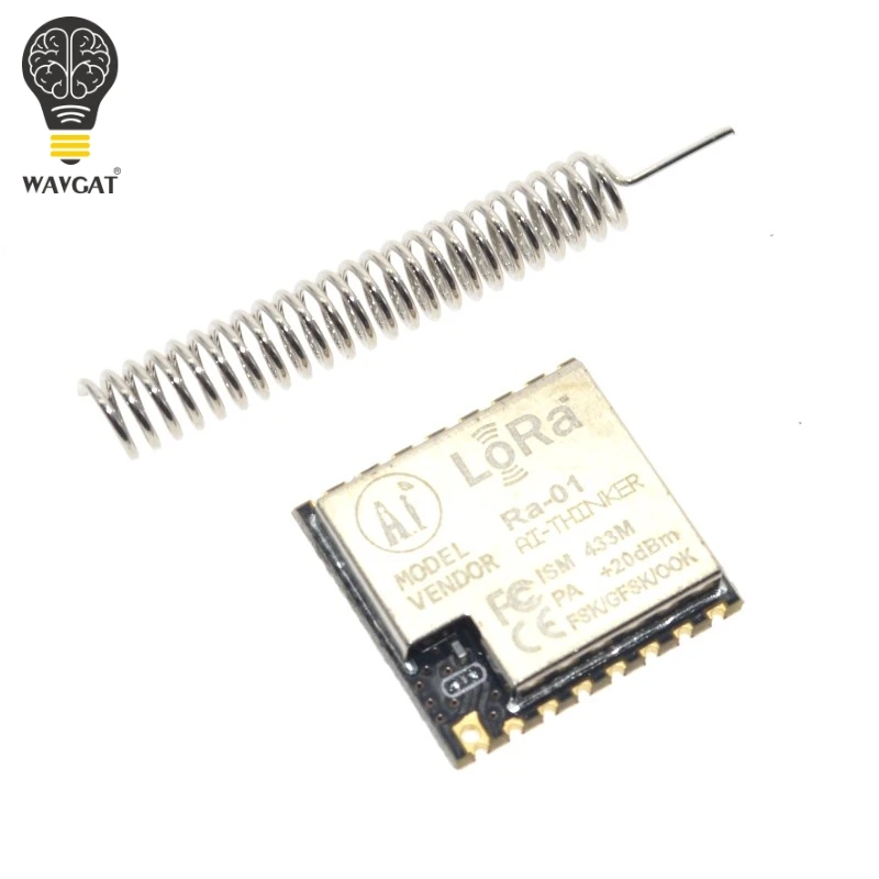2PCS Ra 01 SX1278 LoRa широкодиапазонный беспроводной модуль 433MHz последовательный порт UART