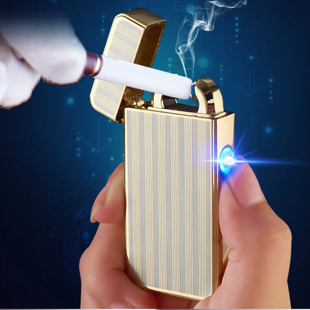 Бесплатная доставка ветрозащитный USB Перезаряжаемые легче/дуговой electriclighter/USB