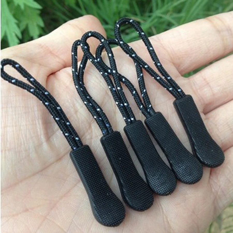 

10pcs EDC Outdoor camping hiking Backpack No slip Zipper Pull Fit Rope Tag Fixer Zip Cord Bag Suitcase Clothes Accessory FW027