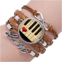 piano heart bracelet choker bracelet piano jewelry music teacher gift music gift piano gift