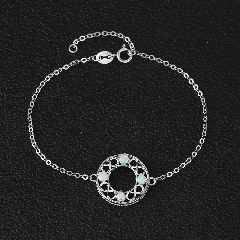 Женский браслет из серебра 925 пробы с молочным опалом|bracelets for|sterling silver bracelet925 sterling