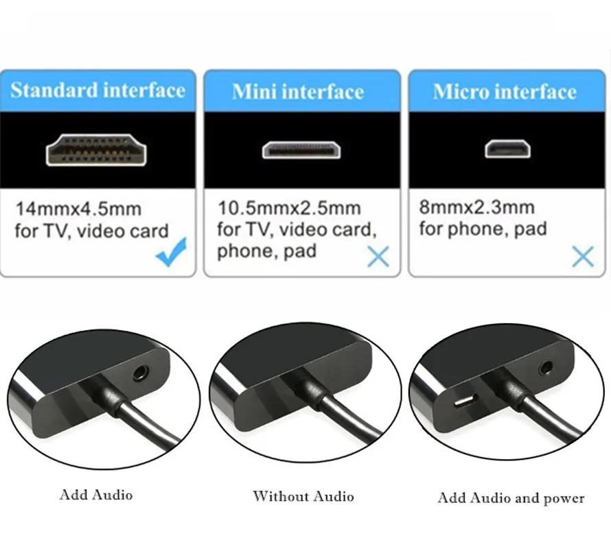 Ataliqi HDMI в VGA адаптер папа Женский видео конвертер 1080P цифровой аналоговый аудио