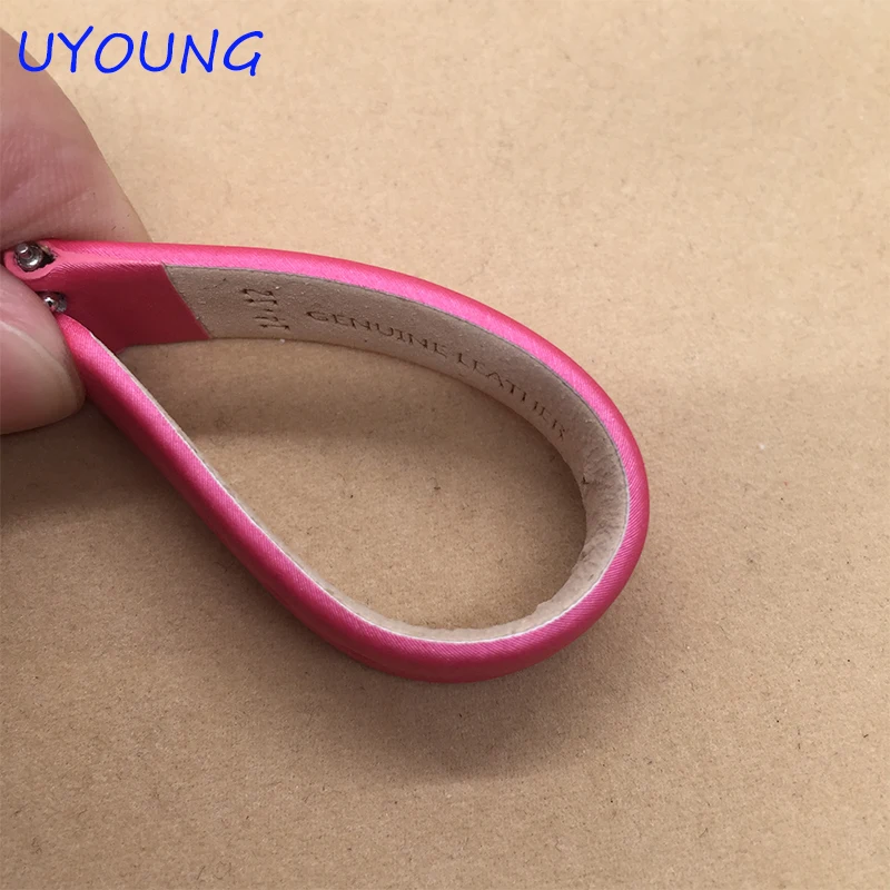 Качественный Шелковый + Натуральный кожаный ремешок для часов 14 мм Женский