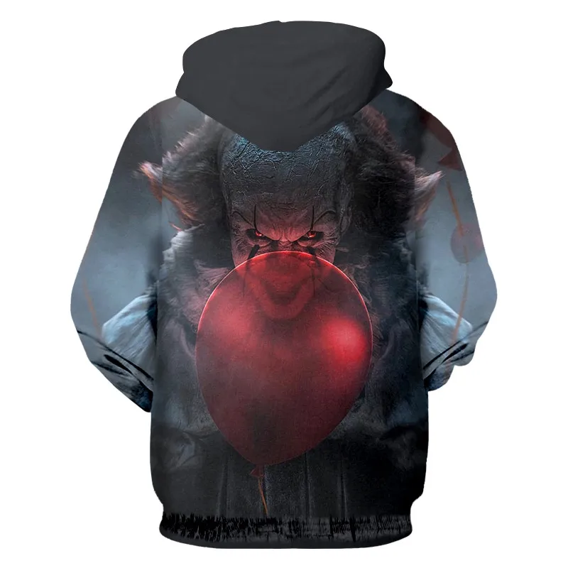Фото Drop Shipping Novel Clothing Clown Fashion Hoodies Street Wear 3D Print Long Sleeve Pullover Custom Hoodie Мужская одежда Drop Shipping Novel Clothing Clown Fashion Hoodies Street Wear 3D Print Long Sleeve Pullover Custom Hoodie Мужская одежда