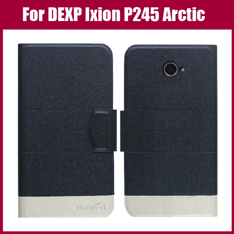 Лидер продаж! Защитный чехол DEXP Ixion P245 Arctic ультратонкий кожаный для телефона