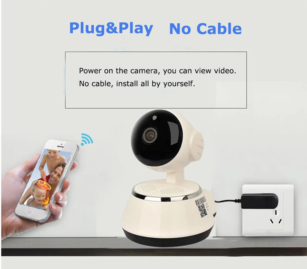 WI-FI Умный дом ip Камера V380 безопасности 1mp ONVIF повернуть Camaras де Seguridad Беспроводной