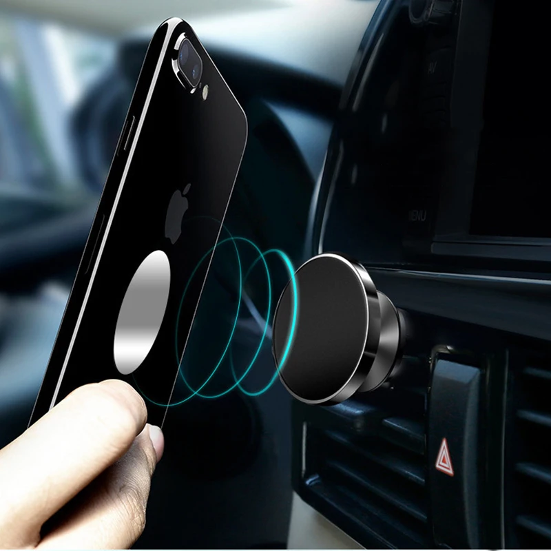 Metal Car Mount Air Vent Support Magnetic Universal Mobile Phone Holder Stand Magnet Cellphone Accessories | Мобильные телефоны и