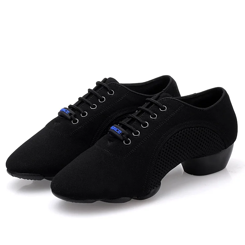 USHINE 419 EU30-46 Professional Quality Oxford Cloth Black Exercise Teacher BD Dance Ballroom Dance Shoes Shoes Men Woman Girls