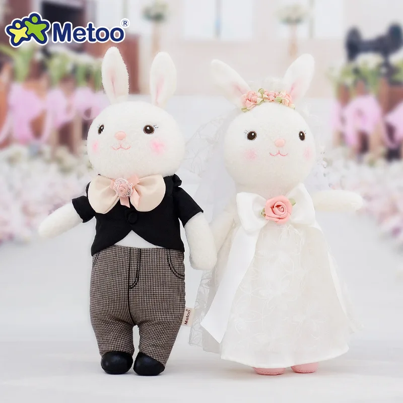 Плюшевая кукла Metoo мягкая пара кроликов милые животные надувные игрушки для пар