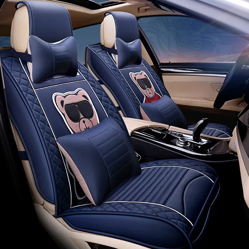 Модные милые розовые чехлы на сиденья Набор чехлов для автомобильных сидений