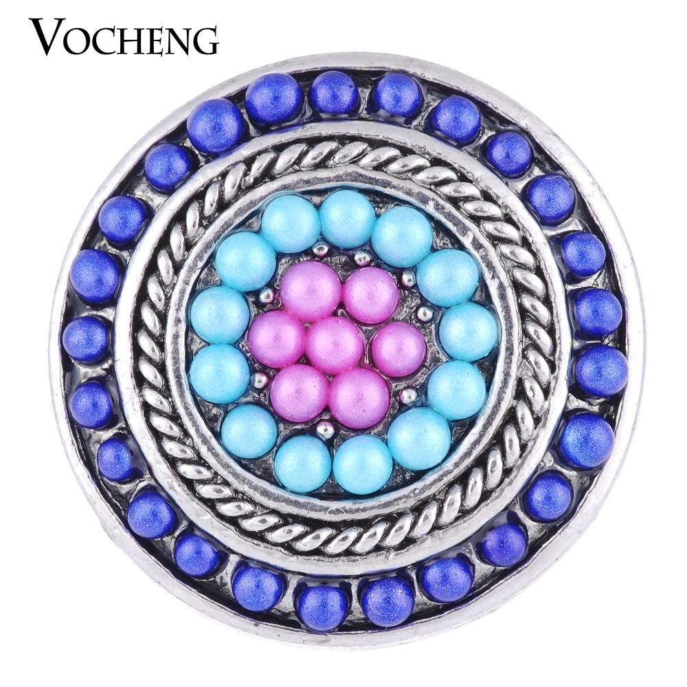 

10PCS/Lot Wholesale 18mm Vocheng Ginger Snap Button Glam Round Bead Charm Vn-1127*10 Free Shipping