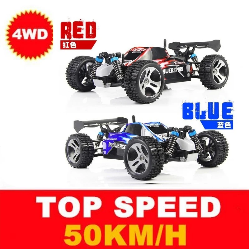 WLtoys A959 B 1/18 4WD Buggy Off Road 1:18 RC Автомобиль 70 км / ч 2.4G Радиоуправляемый грузовик RTR Багги