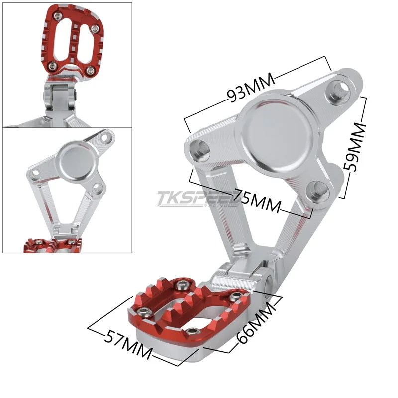 Комплект задних ножек для мотоцикла алюминиевые запчасти пассажирские задние