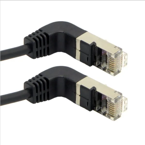 Двойной Угловой 90-градусный 8P8C FTP STP UTP Cat 5e Lan Ethernet сетевой патч-корд кабель 50 см |