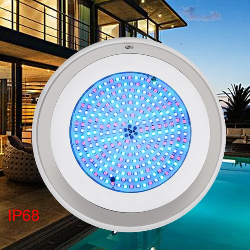 BORUiT 18 Вт RGB красочный светодиодный светильник для бассейна 252 светодиодный s подводный светильник ing Ландшафтный фонтан светильник для квадратного бассейна лампа 12 В