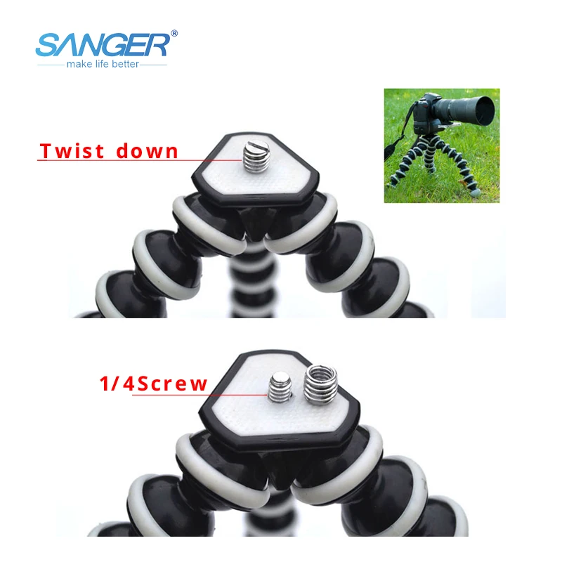 Штатив SANGER SLR для экшн камеры штатив тренога с держателем крепления и зажимом
