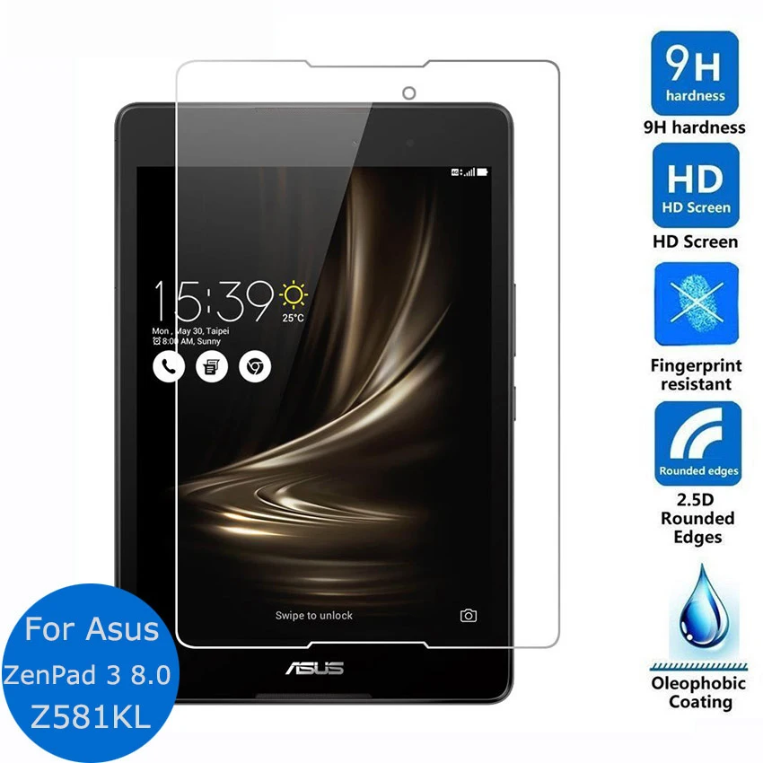 Защитная пленка из закаленного стекла для Asus ZenPad 3 8 0 Z581KL Z581 2.5D 9H на дюймов |