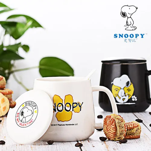 SNOOPY 350 мл Творческий мультфильм Бытовая керамика кружка Милая вода молоко чай