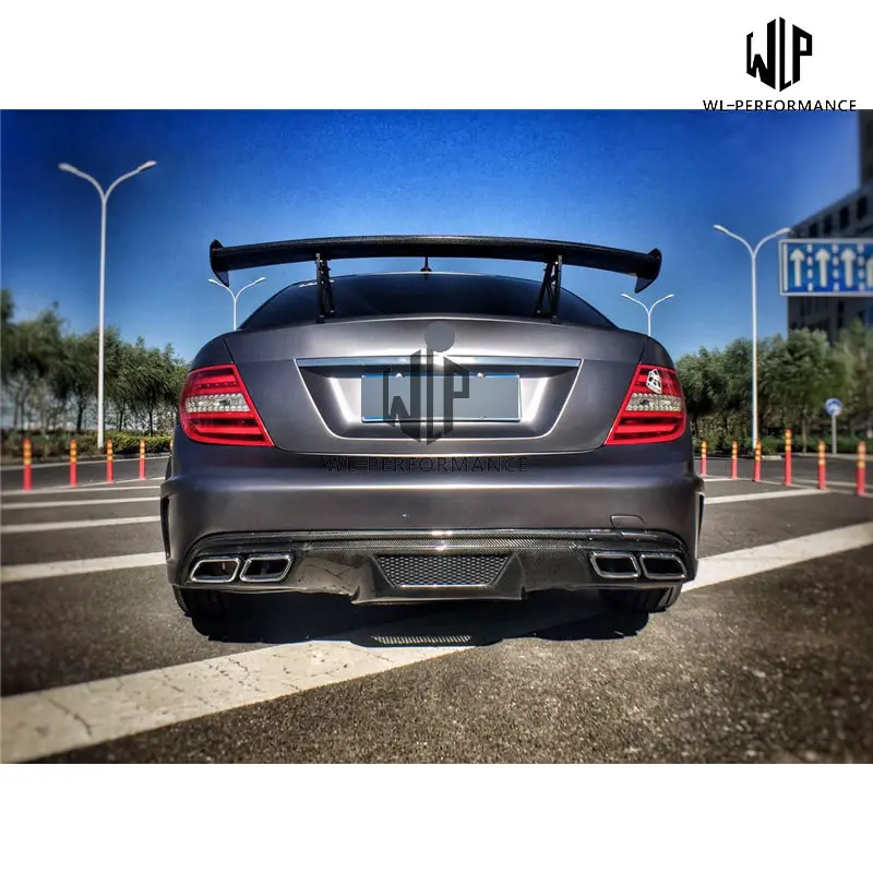 W204 C180 C200 C260 C300 C63 AMG FRP Передний Задний бампер боковая юбка крылья колеса брови для Mercedes-Benz C Класс BS Стиль 11-14