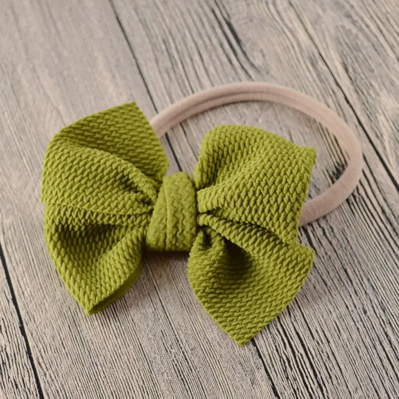 Baby Headband Bow Girl Headbands Toddler Nylon Elastic Hair Accessories Kids Head Band Infant Hairband Newborn photography Props