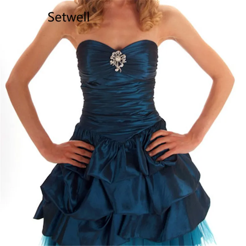 

Setwell 2017 Simple Mini Short Prom Dresses Charming Strapless Lace Up Back Homecoming Dress Sequin Formal Party Gowns