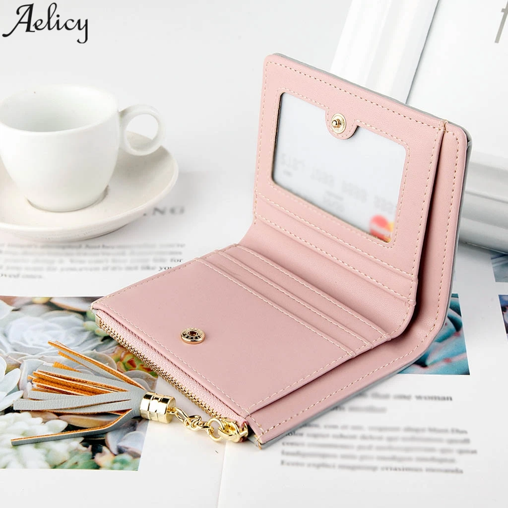 Aelicy женский короткий кошелек с милым рисунком овечки бумажник для рук