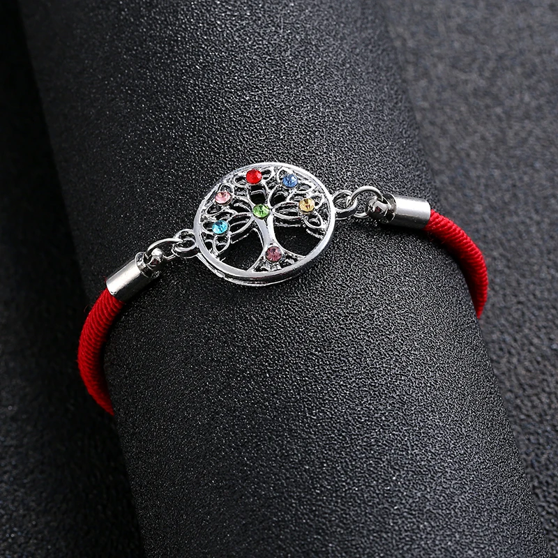 Летние браслеты 7 цветов браслет с деревом жизни для женщин и мужчин Парные